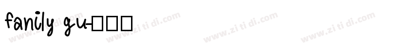 fanily gu字体转换